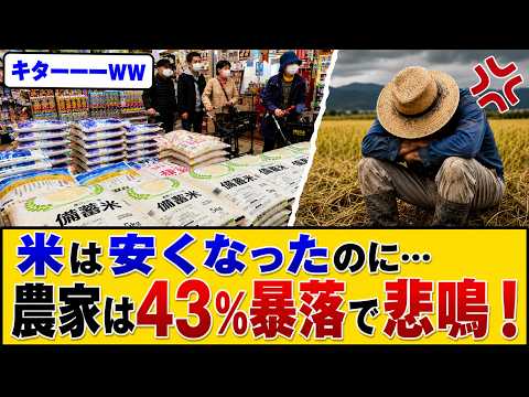 【仰天】「もう来年は米を作らない」は本当だった!スーパーで米が安くなる裏で、買取価格43%暴落に泣く農家の悲惨な現実