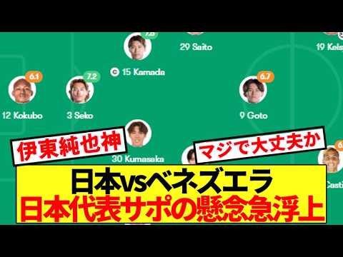 【マジかよ】日本vsベネズエラを見た日本代表サポ、不安要素浮上でネット騒然