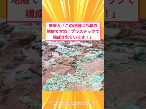 未来人さん、令和の地層をプラスチックで見分けてしまうｗｗｗ