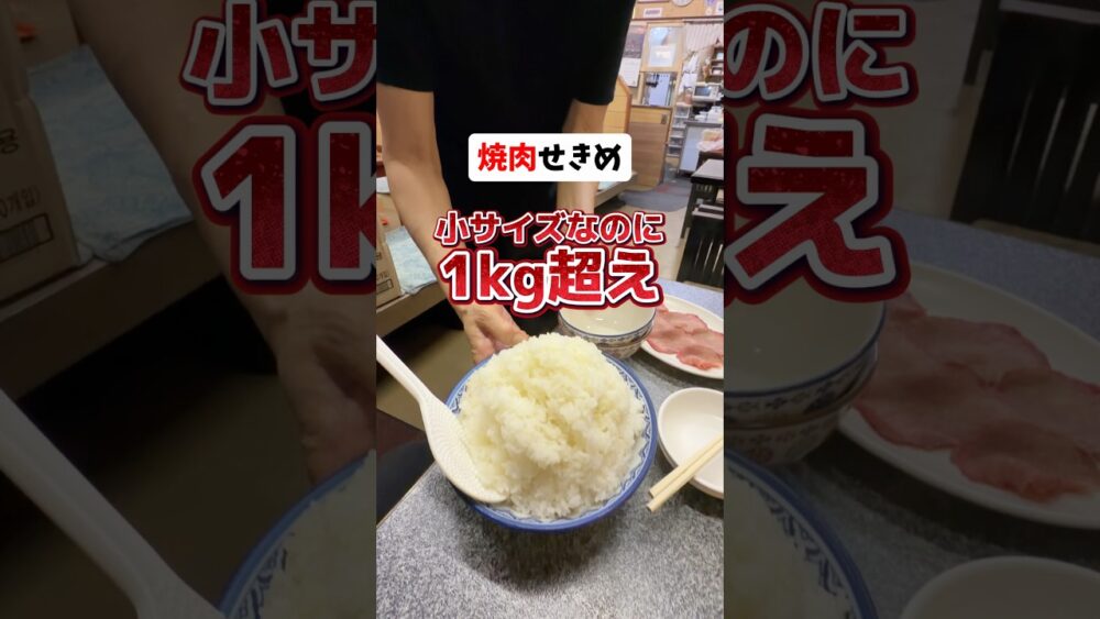 【大阪】関目の焼肉せきめ、小ライスで1kg超えてくるってマジ？